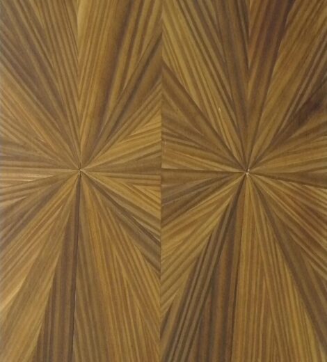 Starburst Marquetry in Smoked Larch