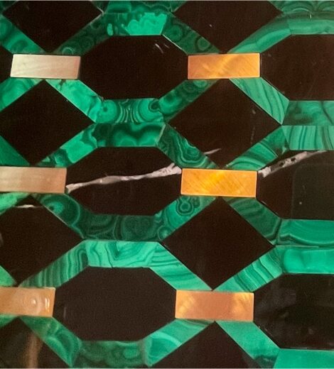 Malachite, Onyx and Brass